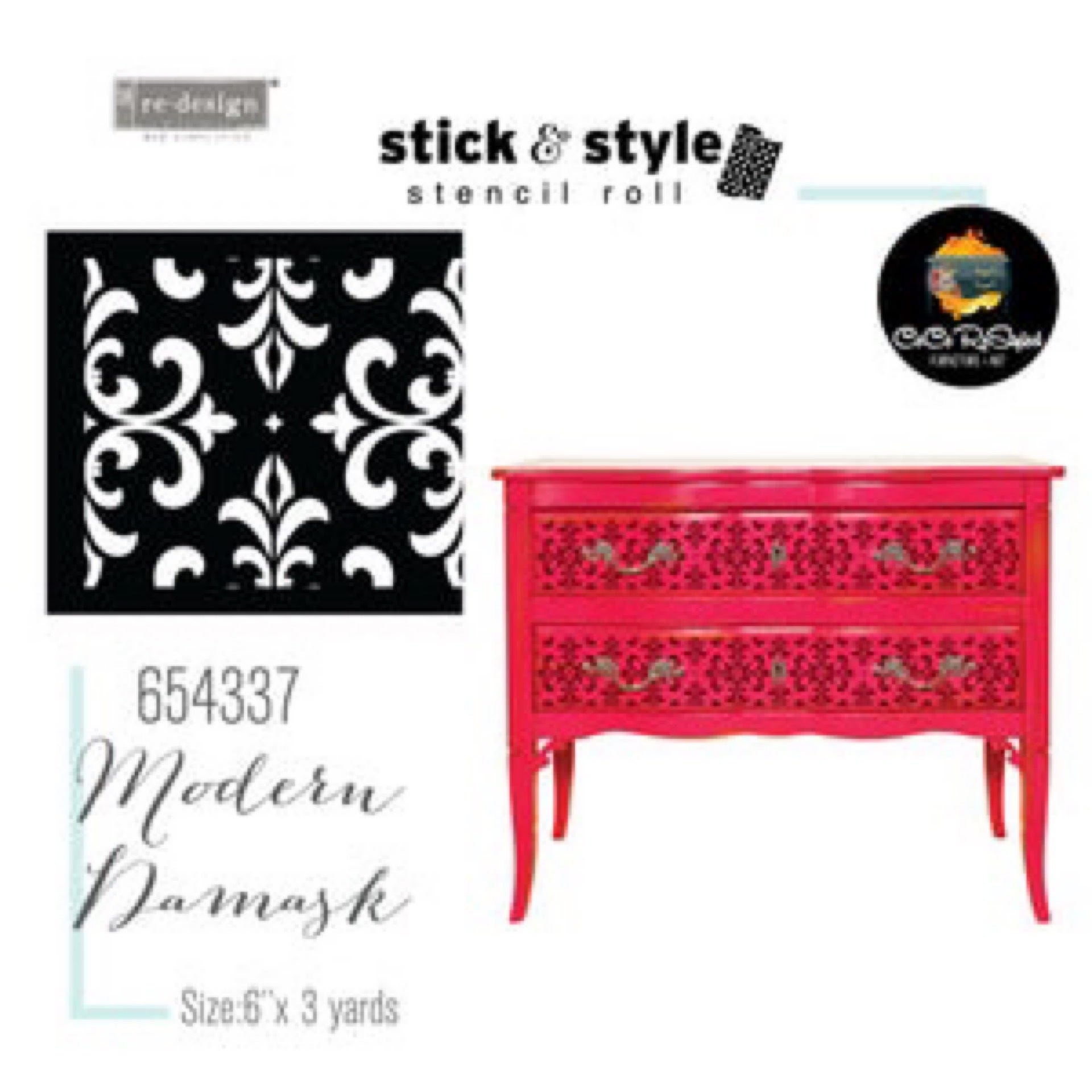 Re-Design - Stick and Style Stencil Roll - Mendhi Border